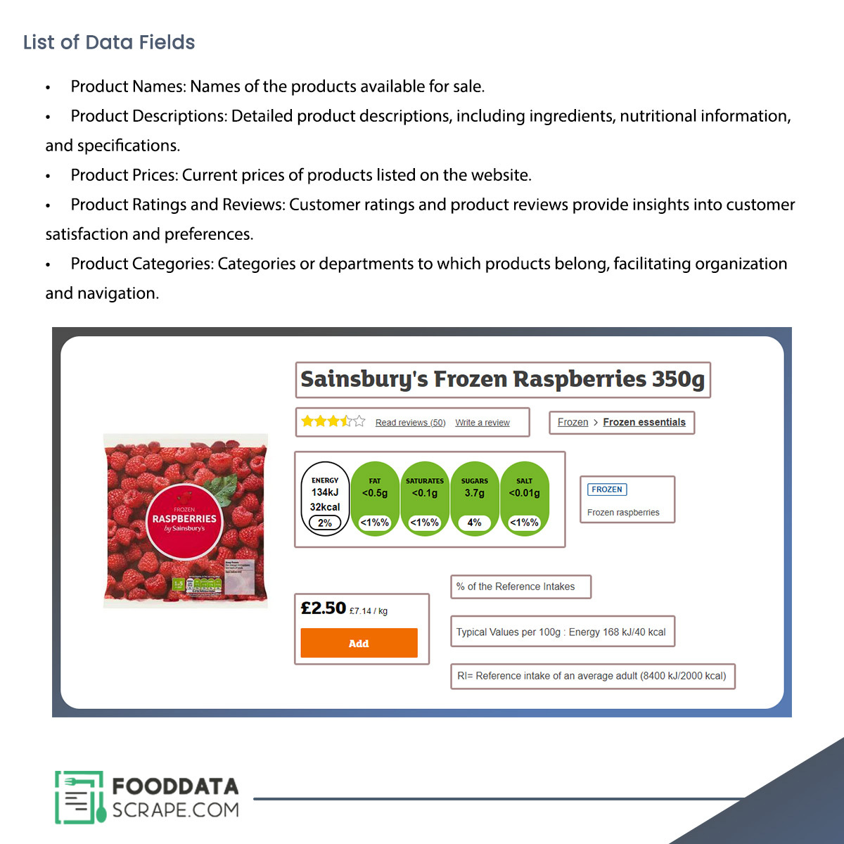 fooddatascrape's tweet image. #ScrapeSainsburysUKsupermarketdata to aid in market analysis, competitive intelligence, pricing strategies, and business inventory management.
Know More : fooddatascrape.com/scrape-sainsbu…
#retaildatascraper #Retaildatascraping #USA #UAE #UK #india