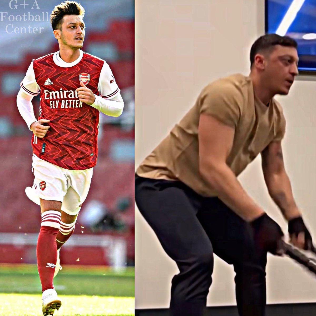 GA__Football's tweet photo. [🇩🇪メスト・エジルの引退後、肉体改造した体が話題に💪] https://t.co/rAvJShPhNV