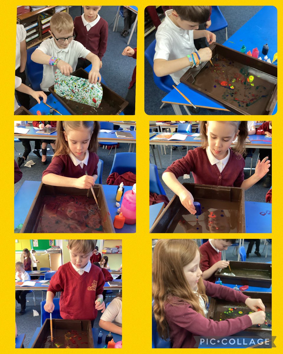 IvyRoadPrimary's tweet photo. We have been marbling this week. We loved seeing the end product #IRPSY2 #IRPSART https://t.co/HRWcIoK21b