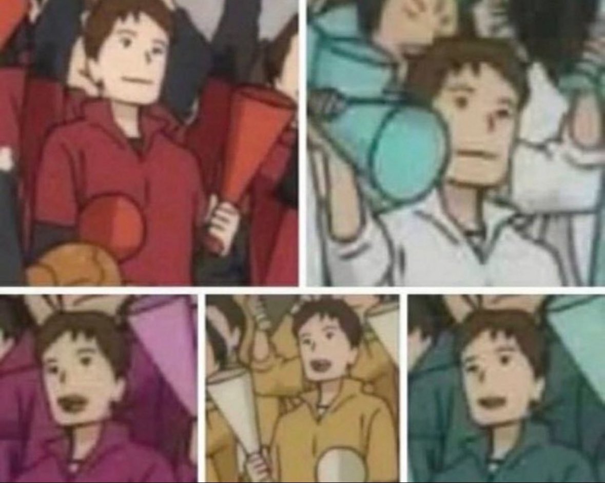 kagstinycrown's tweet photo. me supporting all the haikyuu teams because I don't want anyone to lose https://t.co/mzn7gOz3H9