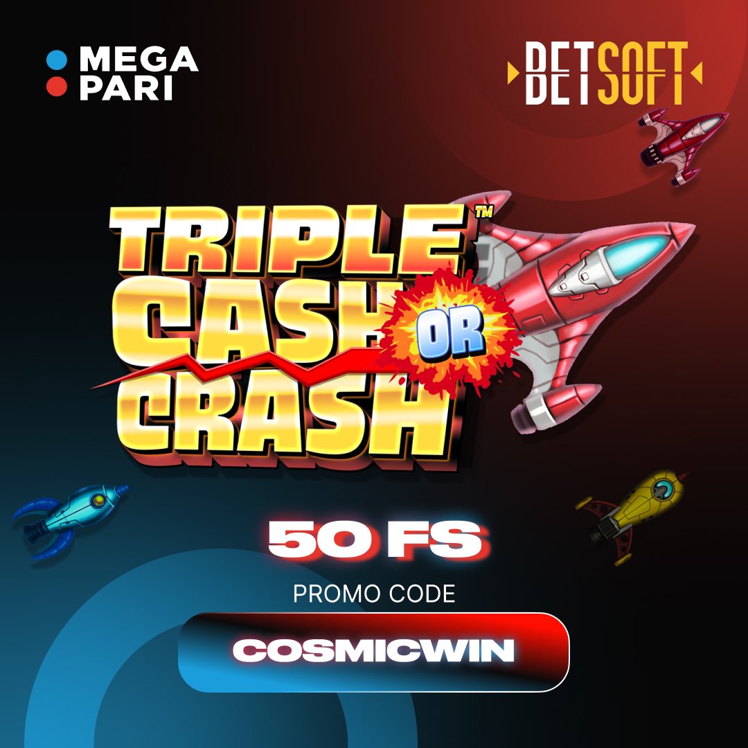megapari_world's tweet image. 🚀 Embark on a galactic adventure in search of stars and big winnings!

Get ready to fly and unleash cosmic fortune with Triple Cash or Cash from Betsoft ✨

Are the tanks refueled? We give you extra fuel for a successful takeoff with new promocode: COSMICWIN which will give 50…