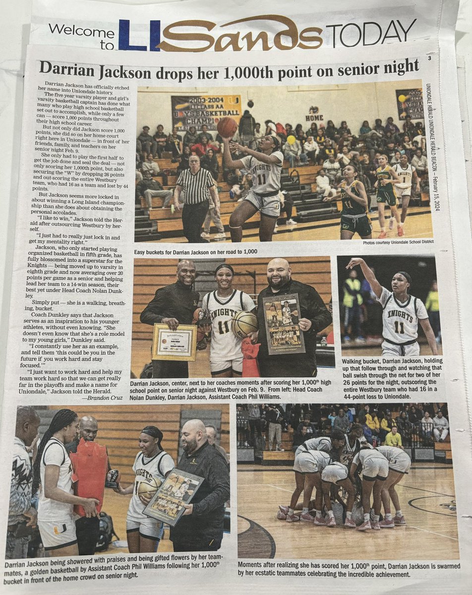Article about my latest achievement in the LI Herald