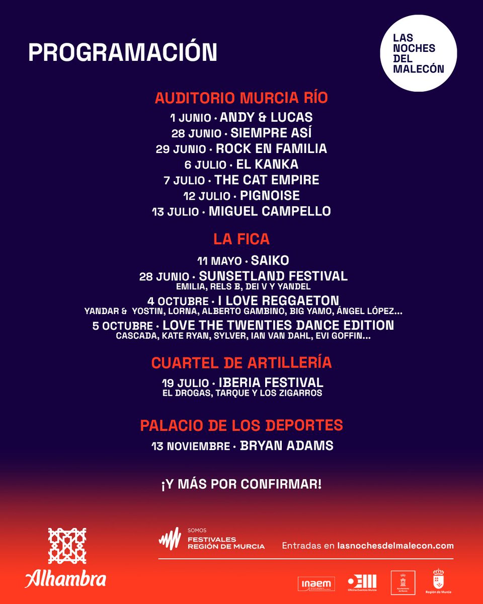 nochesmalecon's tweet photo. 🎉 SORTEO 🎉

¡Así queda nuestra programación hasta el momento! ¡Sorteamos una entrada doble para el show que prefieras!

➡ Sigue a @nochesmalecon.
➡ Menciona en comentarios el show que más te guste.
➡ Haz RT.

¡El próximo lunes anunciaremos el ganador! ¡Mucha suerte! https://t.co/9V9hkvAtIB