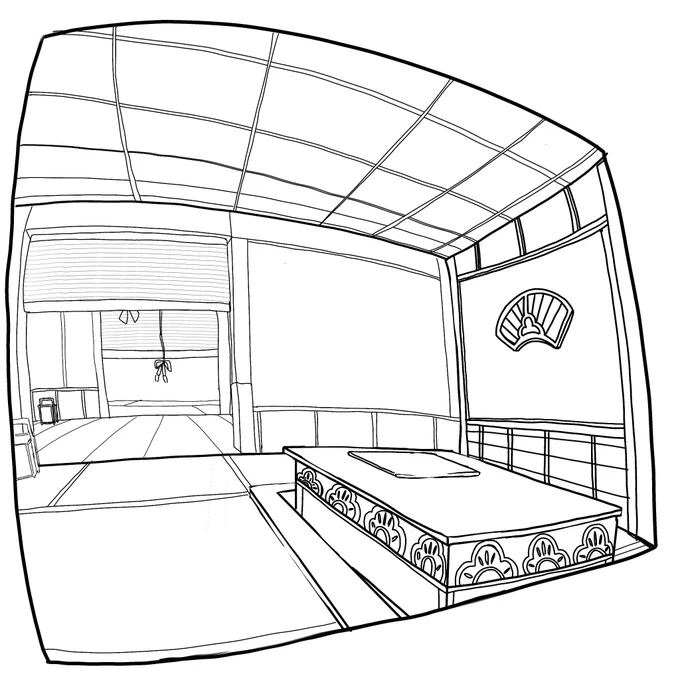 背景一応後ろも描いてたよ...✍️ 