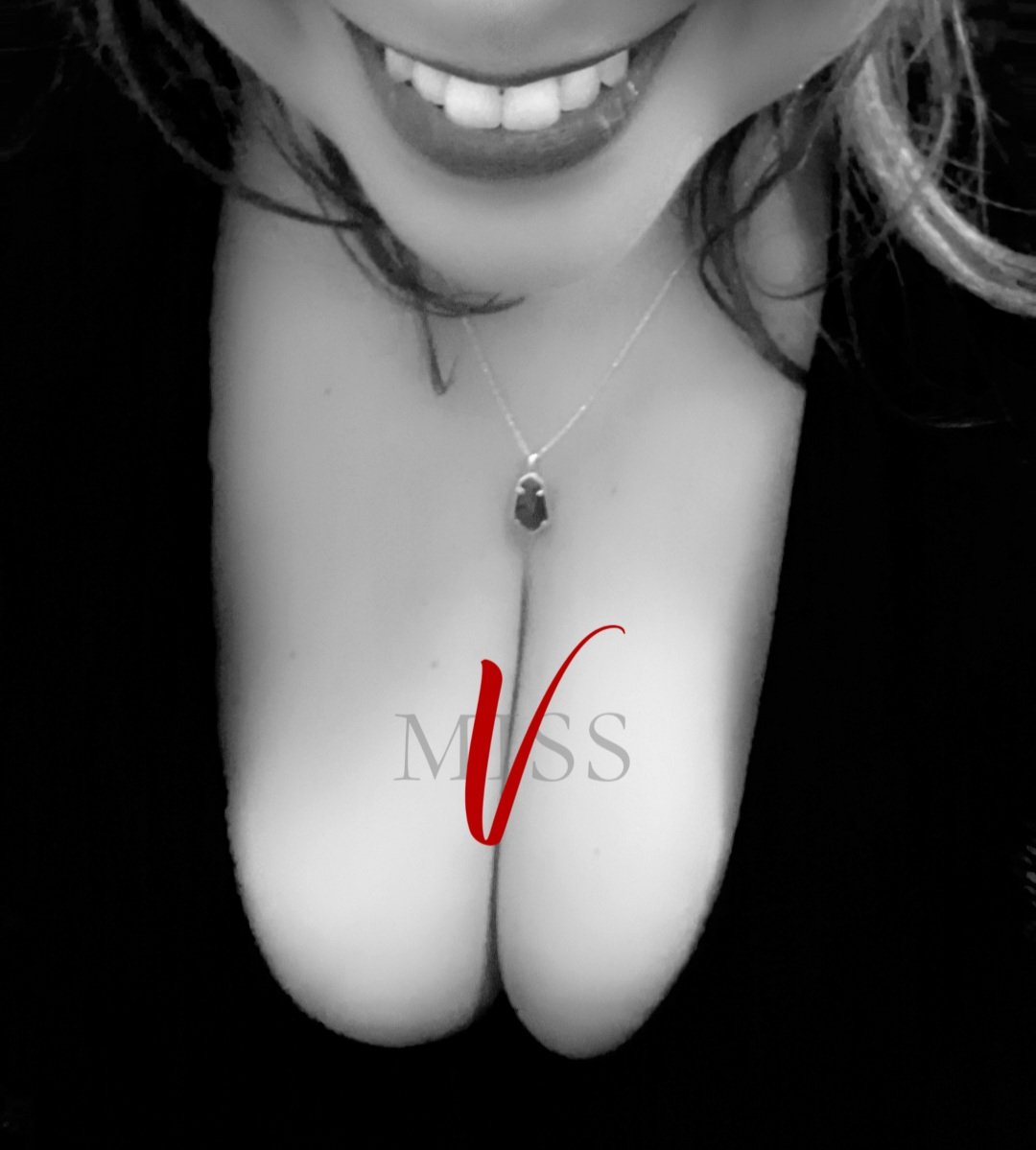 Friendly reminder that I'm out of your league. My subs can't decide what they're more addicted to, my smile or my cleavage. So they send for both. Say Thank You, Miss V FinDom FemDom