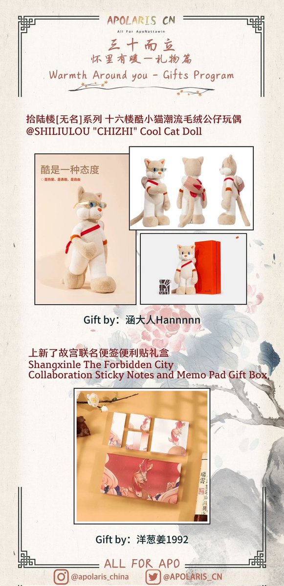 Apolaris_CN's tweet photo. 🌟All For Apo Nattawin - Thriving in your 30s ! 🌟

🎁Warmth Around you - Gifts part8🎁

☀️The sun, the moon, and the stars
✨Are gifts from the universe afar🎁
🌸Spring blooms and autumn yields
✨Gifts from seasons, nature wields
✨Apo✨
✨Is also a precious beautiful gift in our lives🥰

"All encounters in this world are reunions after long separations."

✨Gladly, our paths have crossed, aglow💛
🎂Happy birthday Dearest🎂

@Nnattawin1💕💕 
#Nnattawin #apocolleagues 
#NattawinBDproject24
