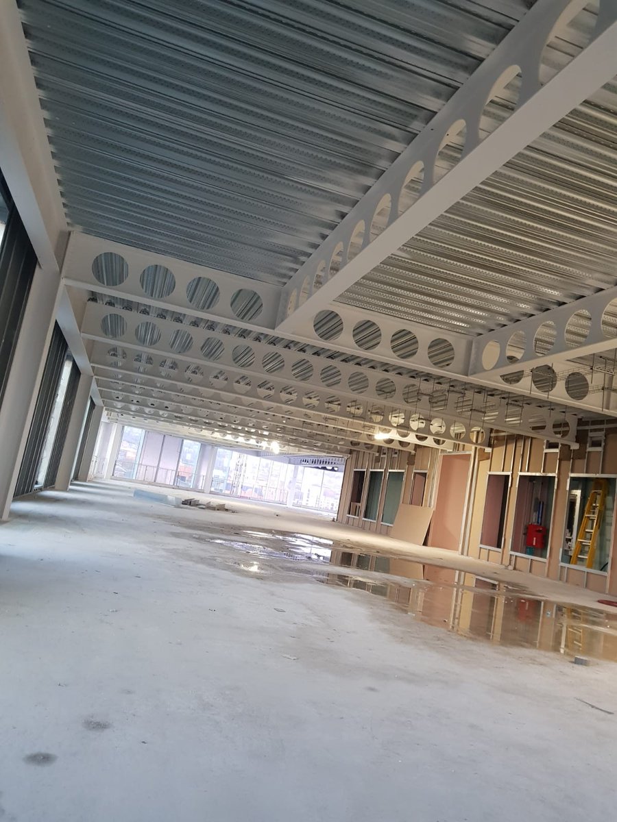 MGN_Fire's tweet photo. Project update on our ongoing site at 1 West Bar Square in Sheffield for Bowmer and Kirkland - Cell beams coated in intumescent paint -  lovely job lads 🤩 https://t.co/Ogk2p7O8Zg