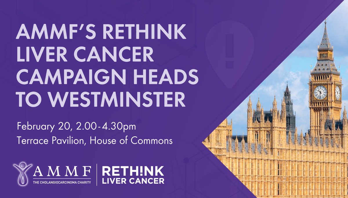 51% of diagnosed #cholangiocarcinoma patients receive no cancer treatment at all. At #AMMF’s Westminster reception on 20 February, Elliot Colburn MP welcomes key stakeholders to #RethinkLiverCancer and shift the dial on improving access to care. #bileductcancer #livertwitter