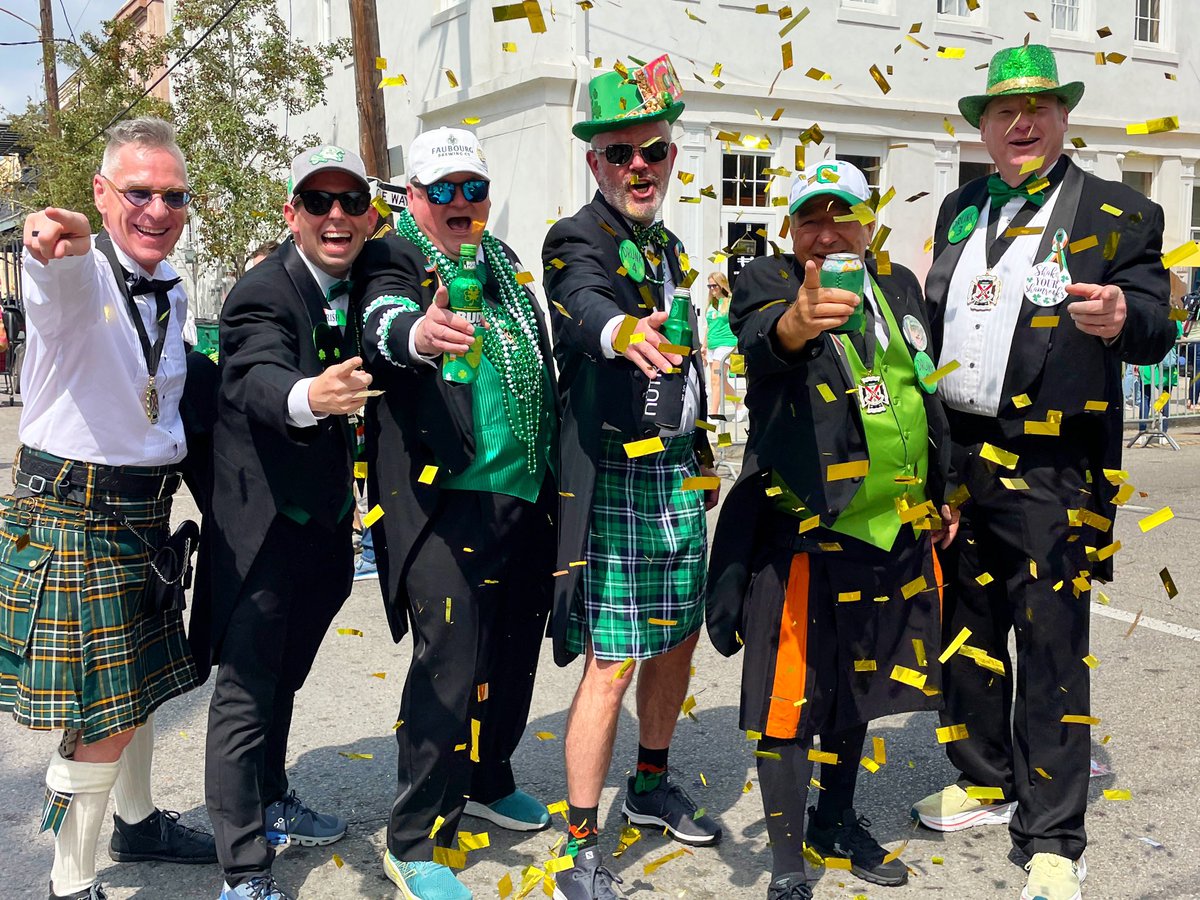 DavidMora's tweet photo. One month until @IrishChanParade! See y’all on the route on Saturday, March 16th. ☘️🍺🇮🇪🌈🍀
#IrishChannelParade #NewOrleans #StPatricksDay https://t.co/wJ9wKxAipv