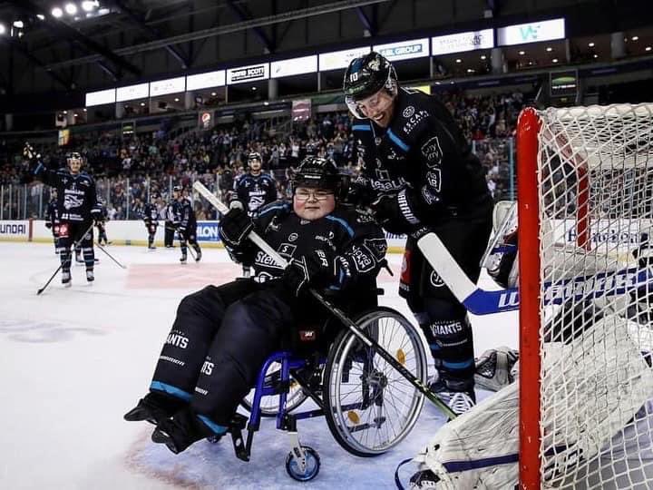 team_mcclean's tweet photo. Nearly 10 years supporting Ice hockey in the UK our son has went from a happy boy running around rinks to fully wheelchair bound unable to walk and now losing his arm strength. Do you know anyone willing to help us raise awareness for him &amp; others fighting ? Read attached pic ❤️ https://t.co/Wi9ITJbN6C