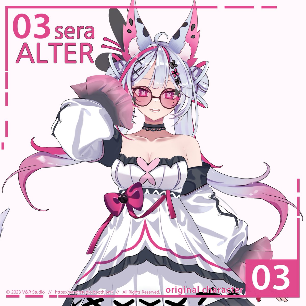 VandRStudio_EN's tweet photo. 'Sera (alter)' just made her debut on Gumroad for global fans!

Gumroad : https://t.co/e93nA3a3Aq

please consider supporting us and rate our products there ! 🦋💜 

*VRC TBA soon
#3DCG #originalcharacter #vrm #unity #blender #b3d https://t.co/WEuHVPwYPu