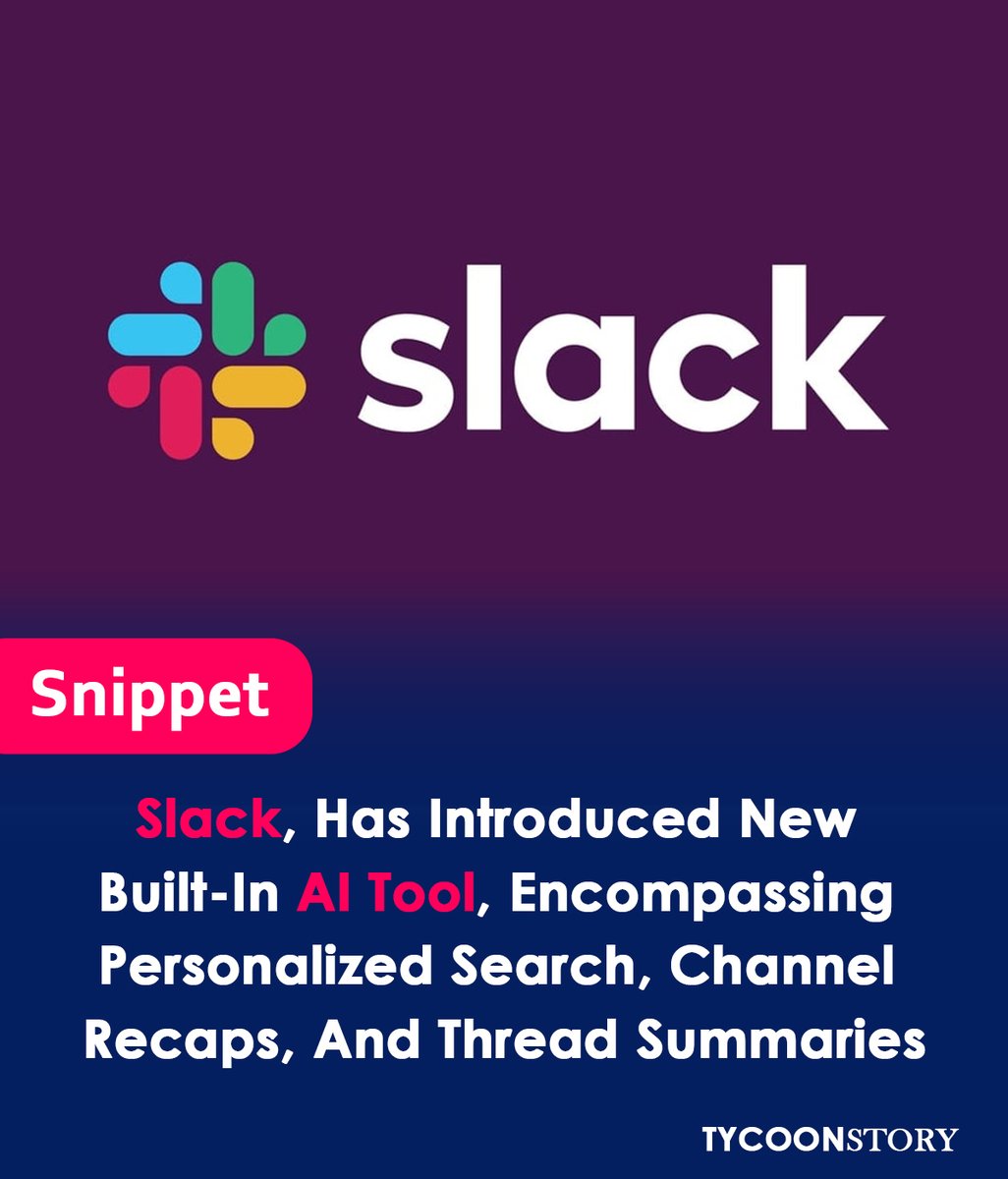 New AI features in Slack personalize your search, summarize key points in channels, and break down long threads for faster knowledge access.
#SlackAI #ArtificialIntelligence #Productivity
#CollaborationTools #Management #FutureWork
#Channel #Thread @SlackHQ @SlackStatus @slack