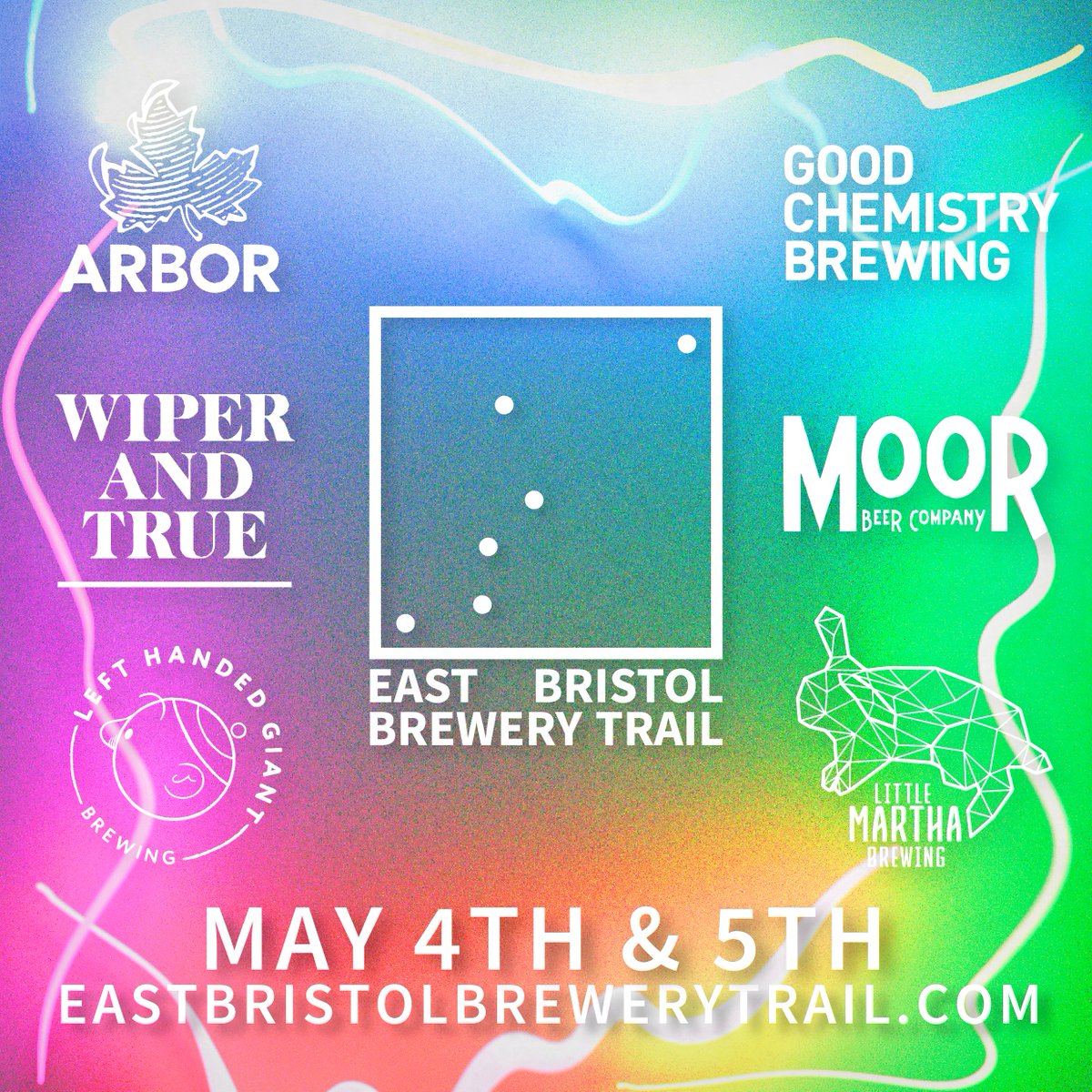 🎉🙌 EAST BRISTOL BREWERY TRAIL 🙌🎉
...is BACK!

Dust off your sunnies and get your walking boots ready
🍺 MAY BANK HOLIDAY WEEKEND 😎

See you soon Bristol 👍
GCHQ: William Street, St Philips, BS2 0RG
#EastBrisBrewTrail <a href="/EastBrisBrew/">EastBrisBrewTrail</a>