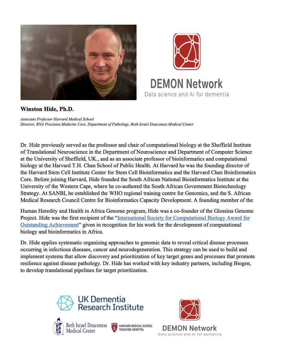 Dr Ahmad Al-Khleifat (@ahmadalkhleifat) on Twitter photo 🧠 Join us at <a href="/DEMONNetworkUK/">DEMON Network</a>'s Drug Discovery and Trial Optimisation working group for a special event this month. Explore "Pathway Targeting in Alzheimer's Disease: Bridging From Humans to Representative Model Systems in Therapeutic Discovery" with Dr. Winston Hide on Feb 28th 🧠 Join us at <a href="/DEMONNetworkUK/">DEMON Network</a>'s Drug Discovery and Trial Optimisation working group for a special event this month. Explore "Pathway Targeting in Alzheimer's Disease: Bridging From Humans to Representative Model Systems in Therapeutic Discovery" with Dr. Winston Hide on Feb 28th