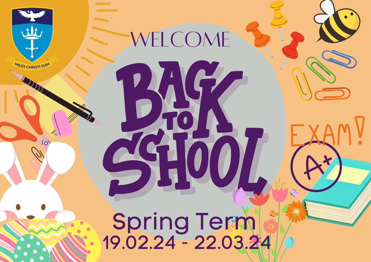 We hope you have enjoyed the half term break! We are looking forward to welcoming everyone back to school on 
Monday 19th Feb 2024 - Week A Timetable. 

#readytolearn #back2school #bethebestyoucanbe