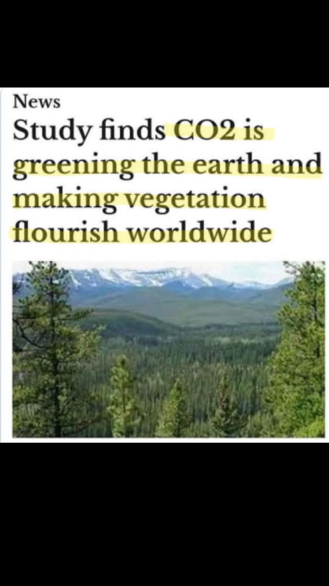 BGatesIsaPyscho's tweet photo. Co2 is contributing to enhanced Worldwide Vegetation Growth.

The Globalist Climate Communism Agenda will not like this headline.

They want you to believe Co2 is evil…. https://t.co/maEjAdmcli