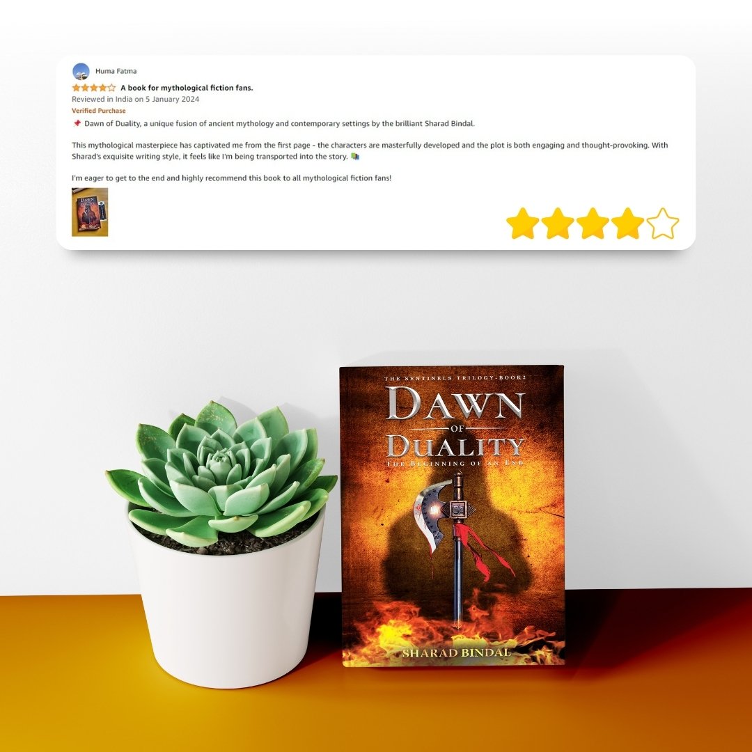 Humbled by the rave reviews my book “Dawn Of Duality : The Beginning Of An End (The Sentinels Trilogy Book 2)” has been receiving.
.
.
Order Paperback: amzn.eu/d/0tL1clY
eBook: amzn.eu/d/55IR2Ar

#DawnOfDuality #SentinelsTrilogy #BookReviews #Fictionreads #BookLove