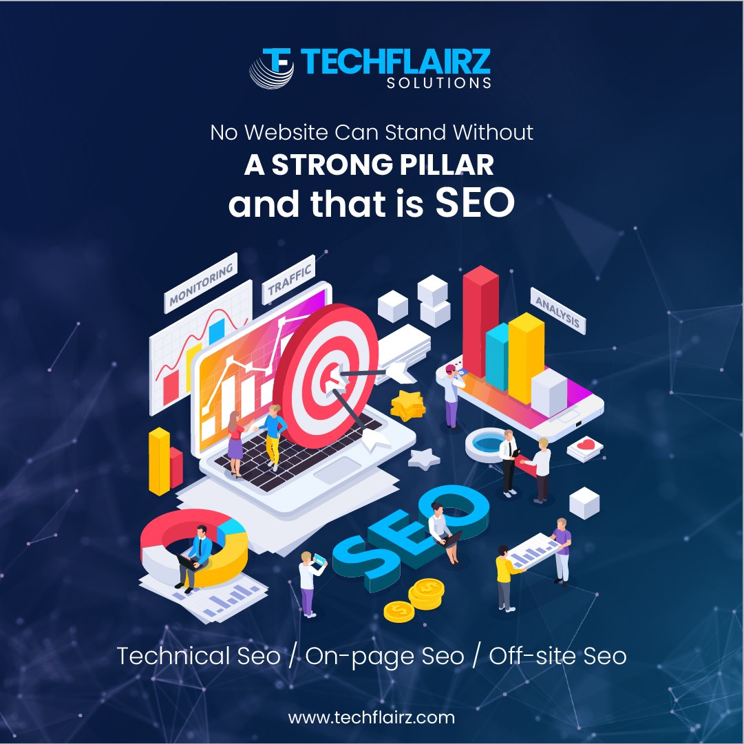 TechFlairz's tweet image. From clicks to conversions explore the power of effective SEO strategies that can bring your company to everyone&apos;s reach.                                                                                    #techflairz #SEO #webdev #BusinessGrowth