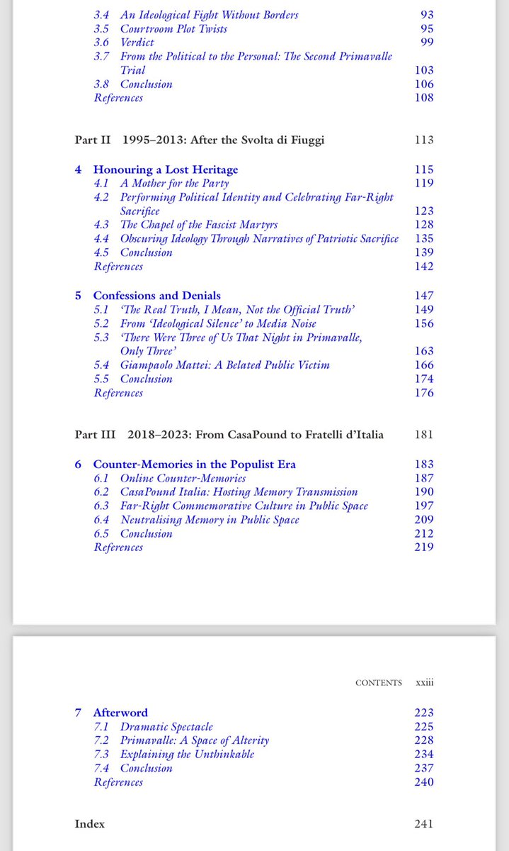 It’s out! 🎉

With a brilliant foreword by Alessandro Portelli, my book analyses how memory of the 1973 Rogo di Primavalle has been constructed &amp; contested from the time of the attack to today (spoiler: Meloni is big on it). 

Available in soft back, too!

link.springer.com/book/10.1007/9…