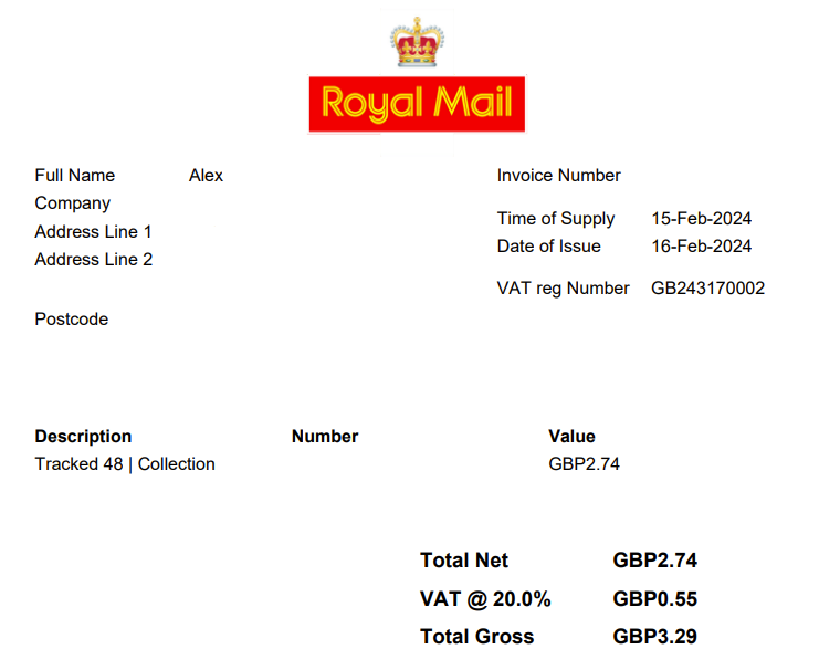 0to1eCom's tweet photo. Did you know if you're VAT registered that sending a Small Parcel by Royal Mail Tracked 48 is CHEAPER than 2nd Class?

Why? T48 is a VATable service whereas 2nd Class is not

T48 = £3.29 incl VAT = £2.74 ex VAT
2nd Class = £2.99 VAT exempt https://t.co/KuuvQ3p1Fc