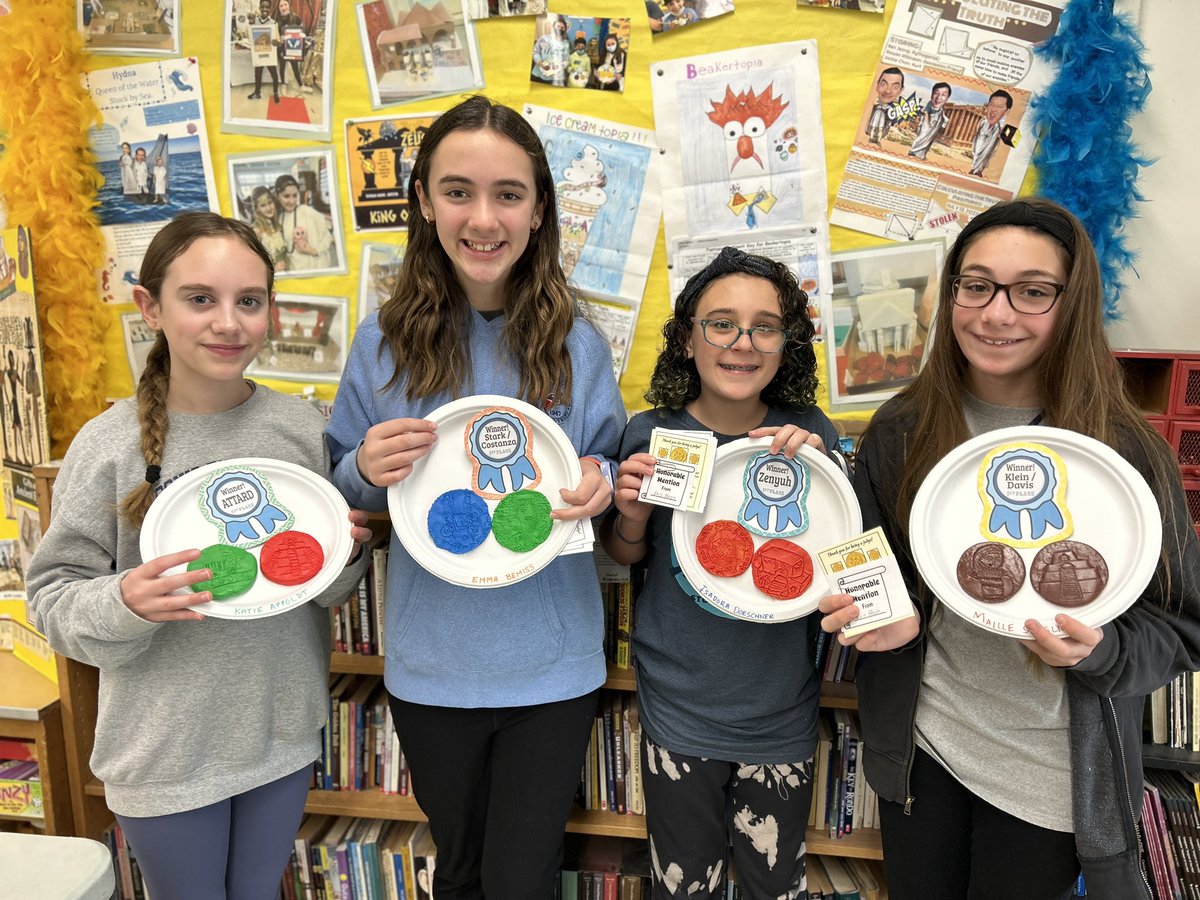 jenklein89's tweet photo. @Oldfield_MS Sumerian coins, a bevy of Cleopatras and Greek geography in the Makers Space to keep  things fun in social studies this winter! https://t.co/xajEA0JQu3