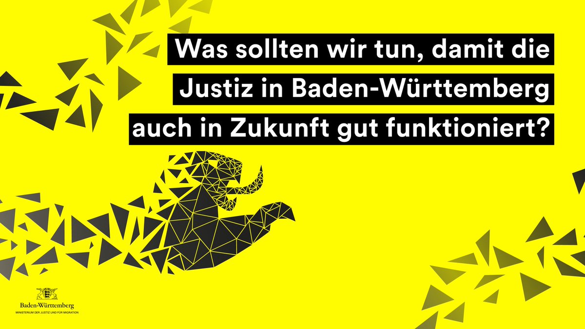 Bundesweit einmalige #Bürgerbeteiligung in #BadenWürttemberg gestartet: Mit dem Projekt #Zukunftsgerichtet können Bürgerinnen und Bürger via Online-Abstimmung die #Justiz der Zukunft aktiv mitgestalten, indem sie ihre Ideen und Meinungen einbringen. 👉 make.org/DE/consultatio…