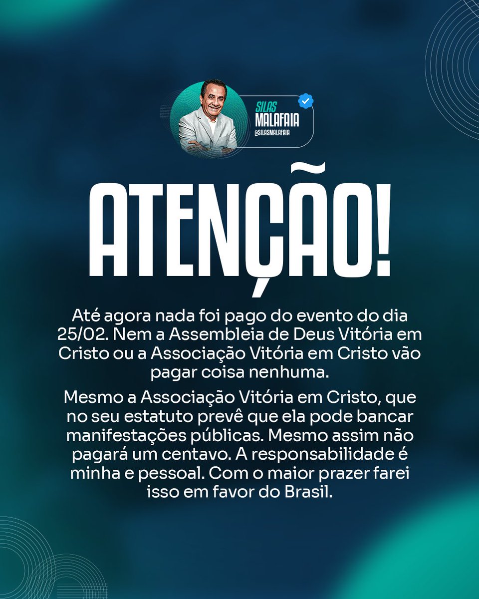 Silas Malafaia tweet media