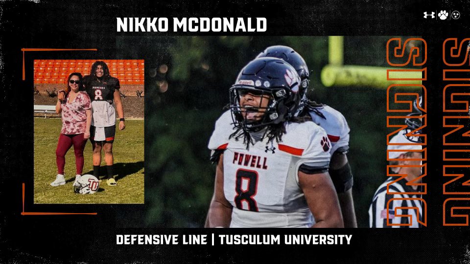 Join us at PHS on Monday Feb.19 as <a href="/Nikko_000/">Nikko McDonald</a> signs with <a href="/TusculumFB/">Tusculum Football</a> . Signing will be in the Commons at 4 pm. #WelcomeToTheJungle