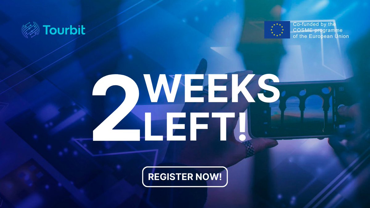 Tourbit_EU's tweet image. #TourbitFinalConference |⌛Two weeks left!

Here&apos;s what to expect from the Accelerating the Digital Uptake of Tourism SMEs conference:

🚀 Insights on digital investment
🛠️ Tourbit&apos;s innovative tools
🤖 AI in tourism trends
🤝 Valuable networking

+ info: bit.ly/3S00rKX