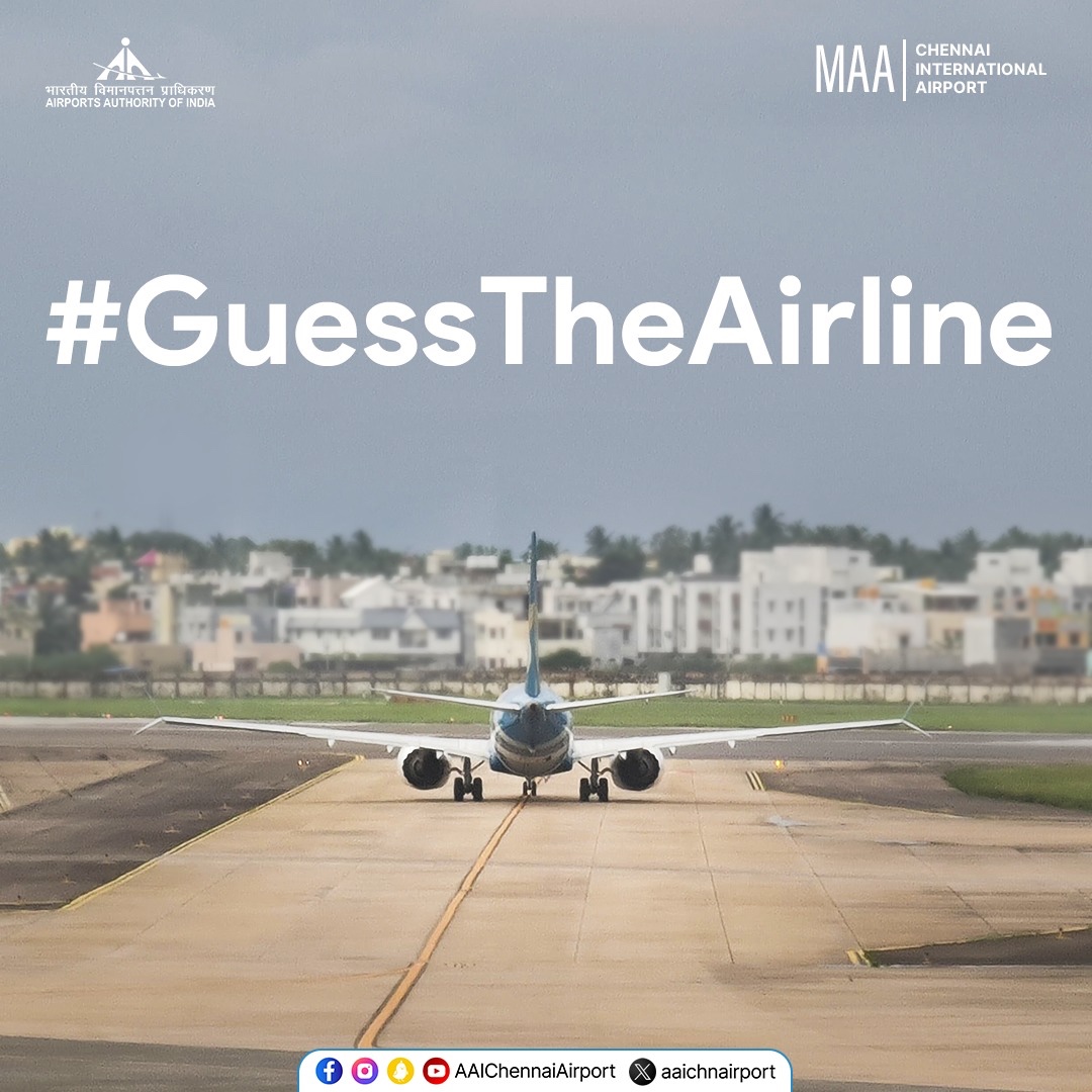 aaichnairport's tweet image. Guess the Airline challenge! Identify the airline taxiing towards the runway. Comment your answers below!

#GuesstheAirline #ChennaiAirport #AviationGeeks #avgeek

@MoCA_GoI | @AAI_Official