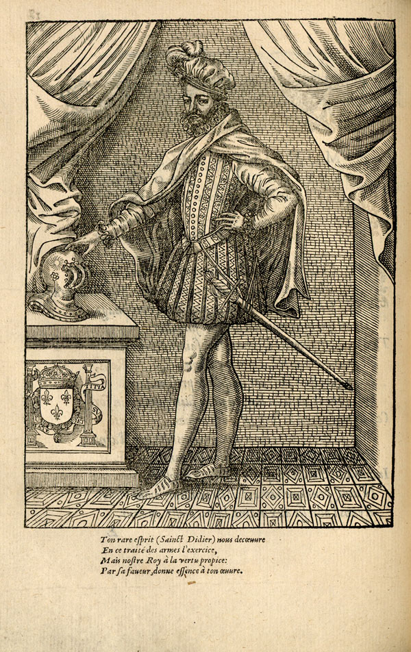 To start us off, here's something for Rob Runacres (@RenSwordClub) of @WinchesterHist and his paper on princely swordplay in Louis XIII's court. Compare this early Italian rapier (IX.3479) with an illustration in Sainct-Didier's 1573 manual (credit: Blois Bibliothèque Municipale)