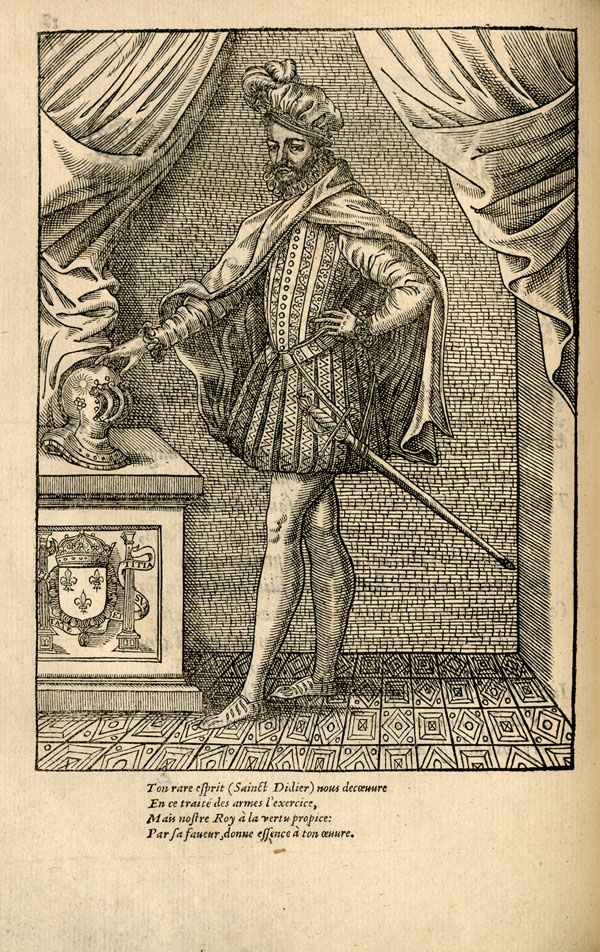 To start us off, here's something for Rob Runacres (@RenSwordClub) of <a href="/WinchesterHist/">University of Winchester History Programmes</a> and his paper on princely swordplay in Louis XIII's court. Compare this early Italian rapier (IX.3479) with an illustration in Sainct-Didier's 1573 manual (credit: Blois Bibliothèque Municipale)