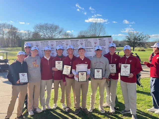 Congratulations to the Brother Martin Golf team for their 2nd place finished in the annual @TCHSRebels Mardi Gras Classic. The Crusaders were led by Gavin McDermott with a 2-over, 74!  Great job! @KyleTraub3 @BMHSCrusaders @CatholicLeague_ @CCSdaily @BrMartinAlum @AdamRoevens