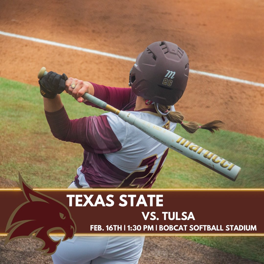 KTSWSports's tweet photo. The Bobcats keep eating W’s on a gold platter. Can the Hurricanes rumble things up? 🌪️

🆚: Tulsa
📍: Bobcats Softball Stadium
⏰: 1:30 PM
🎙️: Preslie Davis and Koby Jackson
📻: @KTSW899 

Tune in through the link in our bio! ⬆️

#KTSWSports 📻| #TXSTSoftball 🥎| #EatEmUp 😼 https://t.co/7bXbkYkKMe