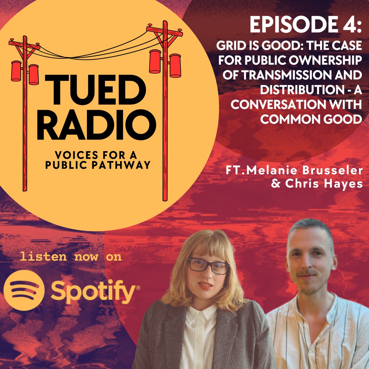 📻Out now! #TUEDRadio Episode 4: Grid is Good: The Case for Public Ownership of Transmission and Distribution

<a href="/BrianIKamanzi/">Brian Kamanzi</a> interviews <a href="/BrusselerMel/">Melanie Brusseler</a> &amp; <a href="/chrismwhayes/">Chris Hayes</a> of <a href="/Cmmonwealth/">Common Wealth</a> 

⚡️Tune in: tinyurl.com/TUED-Radio-Ep4