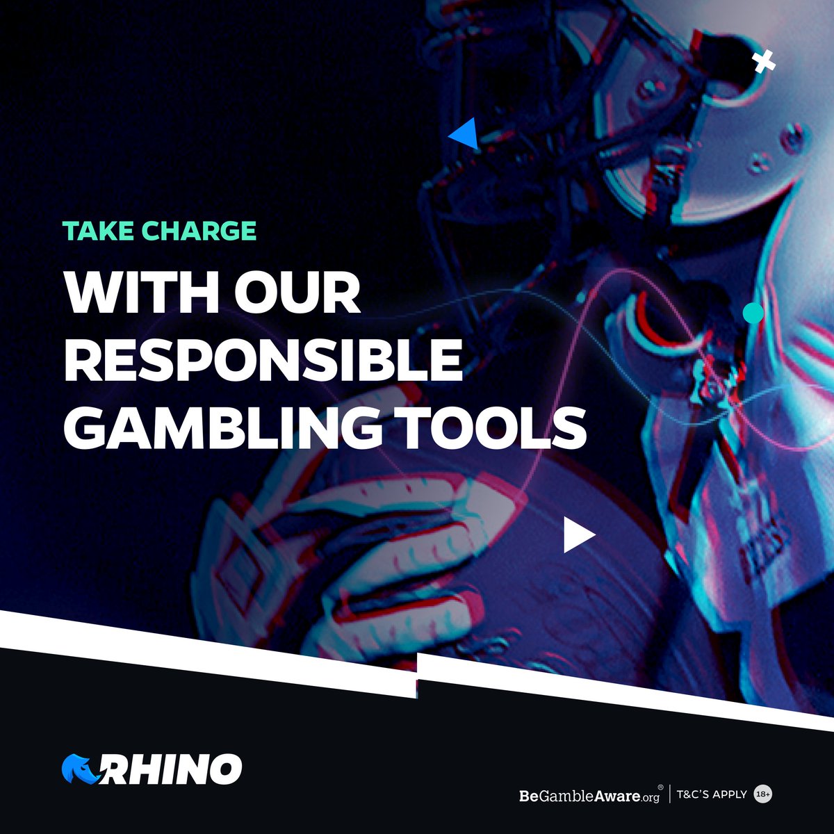 STAY IN CONTROL We've got tools that can help you gamble responsibly, including: - Daily, Weekly and Monthly Deposit Limits - Player Break and Self Exclusion - Reality Check More Info: bit.ly/3HgbV8N (18+ begambleaware.org)