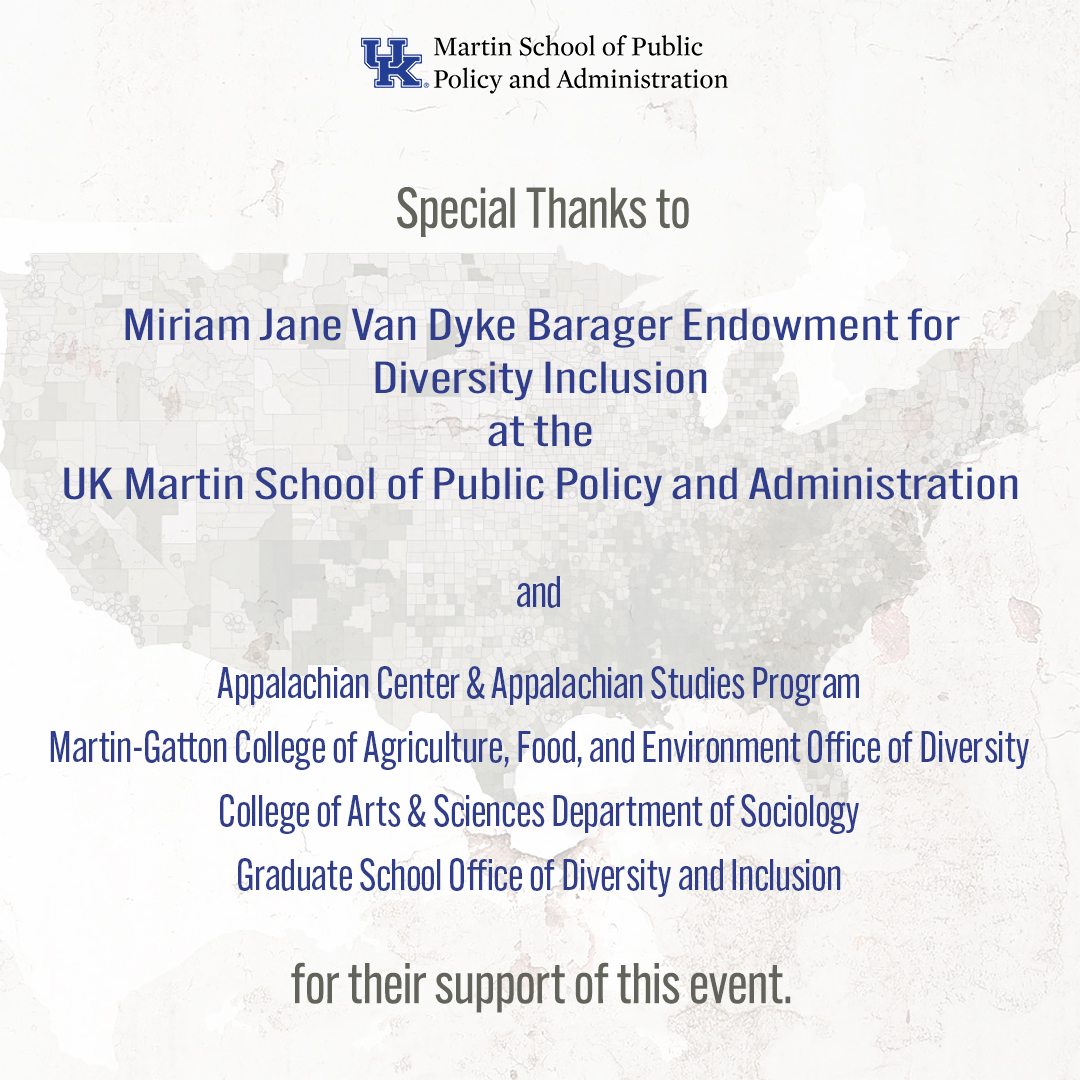UKYMartinSchool (@ukymartinschool) on Twitter photo Next week! Join us for a discussion of The Injustice of Place with <a href="/KathrynEdin/">Kathryn Edin</a> @profshaefer and <a href="/Tijone/">Tim Nelson</a>
uknow.uky.edu/uk-happenings/… Next week! Join us for a discussion of The Injustice of Place with <a href="/KathrynEdin/">Kathryn Edin</a> @profshaefer and <a href="/Tijone/">Tim Nelson</a>
uknow.uky.edu/uk-happenings/…