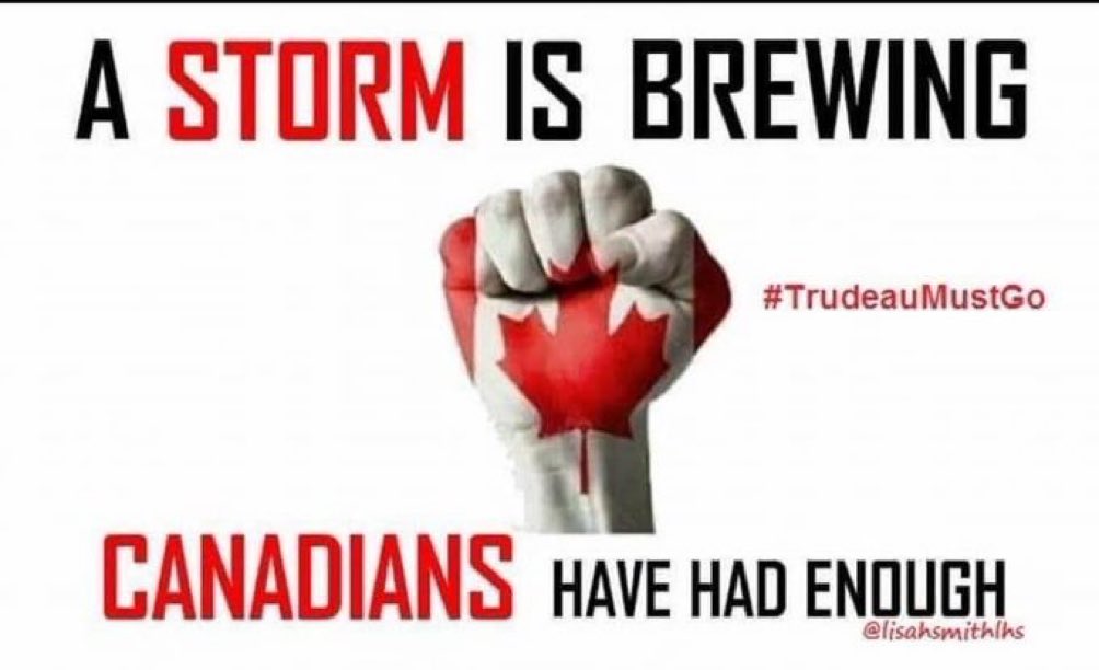 Concern70732755's tweet photo. We have had enough !

We are disenchanted with &amp; disenfranchised by the Trudeau Govt

We have lost total trust in and respect for their inept &amp; fiscally incompetent Govt !

What’s next ??

Thoughts ? https://t.co/ZFgpPLRhhG
