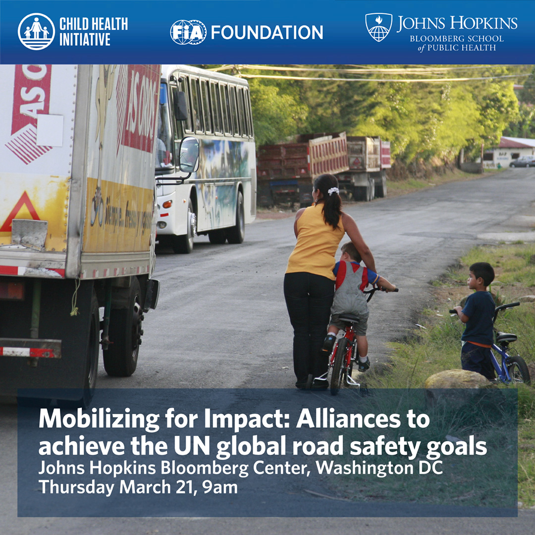 How do we work together to halve road deaths by 2030? Join ‘Mobilizing for Impact: Alliances to Achieve the UN Global Road Safety Goals’ hosted with Johns Hopkins Bloomberg School of Public Health 🗓️ Thursday, March 21 🌎 Washington DC 🔗 Register now: bit.ly/Mobilise4RS