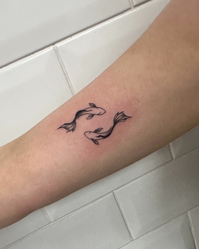 Beautiful Girly Koi Fish Tattoo Ideas