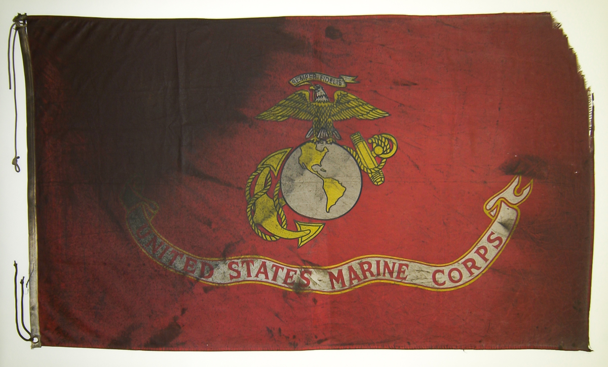 This flag was the first Marine Corps flag to enter Kuwait in the ground offensive during Operation Desert Storm and it was the first to fly over the Kuwait International Airport. Read more on our FB & IG: @usmcmuseum #USMC #Museum #History #USMCMuseum #Marines #SemperFi