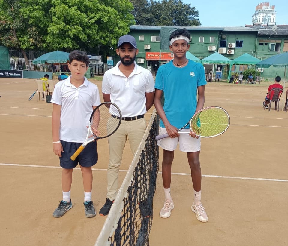 AITA__Tennis's tweet photo. Team India storms into the final of the World Junior Tennis competition Asia/Oceania Pre-qualifying event with a dominant 3-0 victory over Syria! 🎾🇮🇳
Next stop: the final showdown against host nation Sri Lanka. Let's bring home the trophy!
#WJTC #TeamIndia https://t.co/1TiIupnfdM