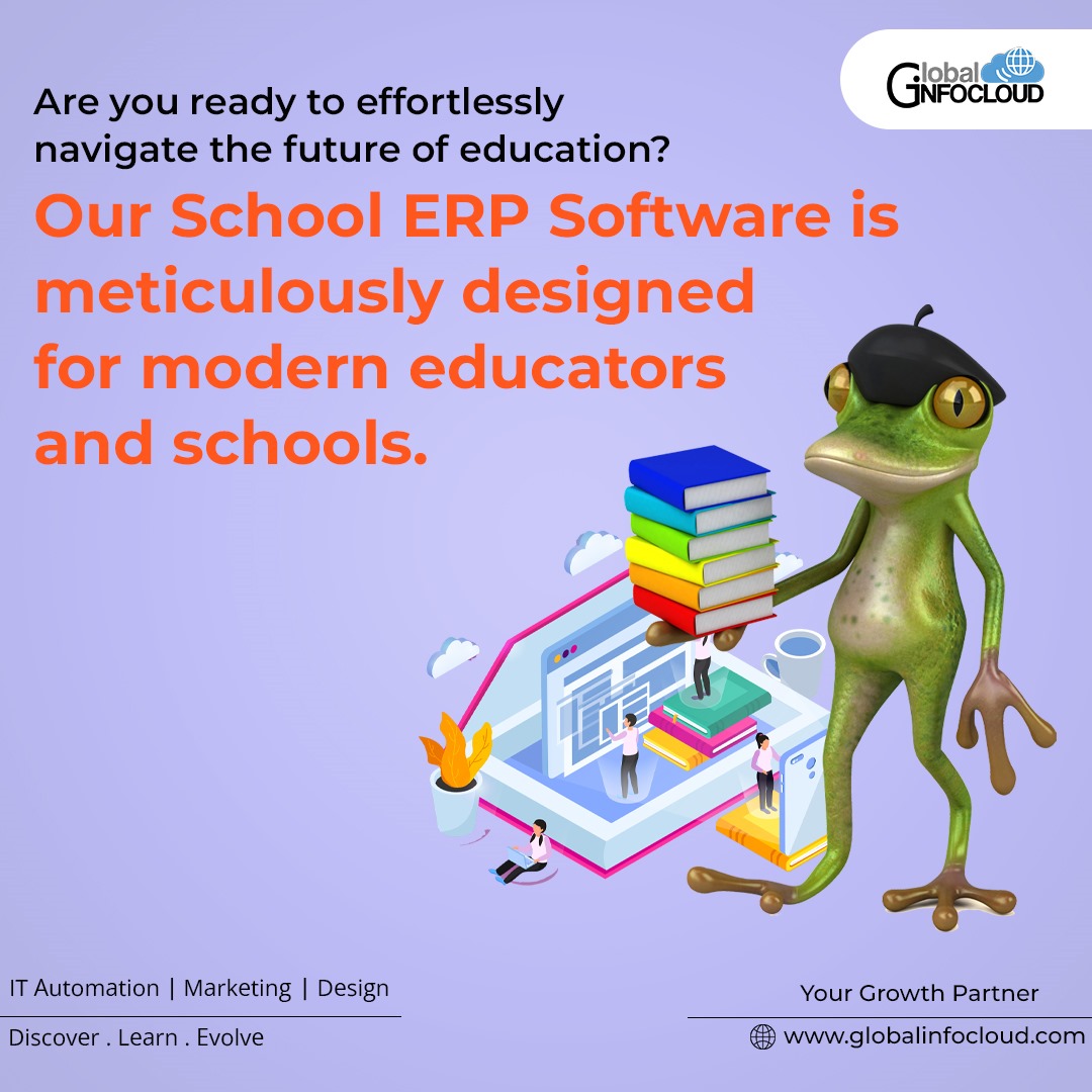 Empower your school for the future with our meticulously crafted School ERP Software! 
#GIC #ITAutomation #DigitalMarketing #Design #Growthpartner #Pune #schoolmanagementerp #schoolmanagementsystem #schoolmanagement  #schoolmanagementsoftware  #DigitalTransformation