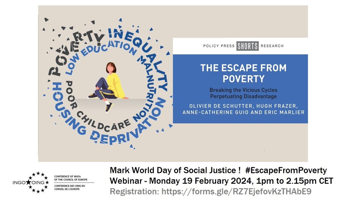 ATD4thWorld's tweet photo. There's still time to register! Join us along with @srpoverty Monday Feb 19 1pm to 2.15pm CET for the #SocialJusticeDay webinar Social justice in action: Breaking the perpetuation of poverty across generations. Register: https://t.co/lbl0RYO2UG
#kNOwPoverty https://t.co/uBQ8OoddxU