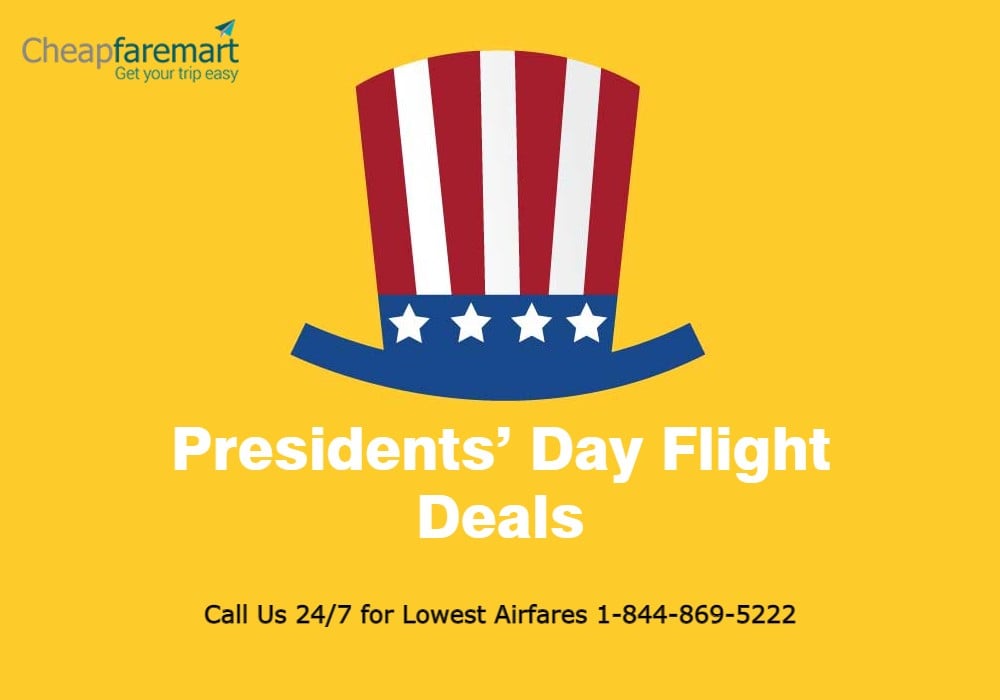 Benefit from our special Presidents’ Day Flight deals and make the most of this auspicious federal holiday.🤩😃 

Book now: cheapfaremart.com/flights/presid…

#PresidentsDay #flightdeals #federalholiday #cheapflights #cheapfaremart