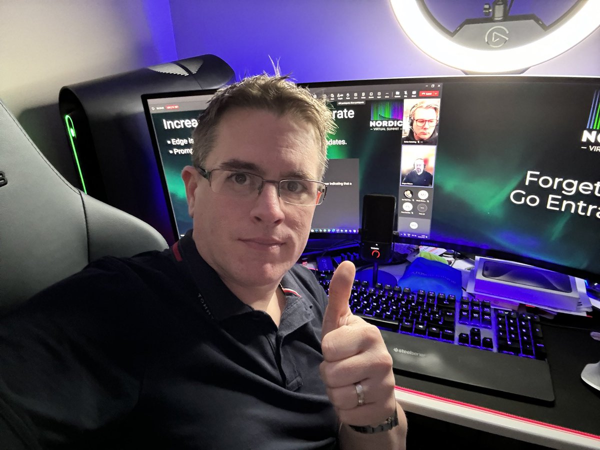 Presentation Ready ✅
Demos Ready ✅
Counting down to presenting with <a href="/GerryHampson/">Gerry Hampson</a>  at the #NVSummit on going “Forget Hybrid, Go Entra Joined” in just under 30 minutes! #communityevent #MVPBuzz