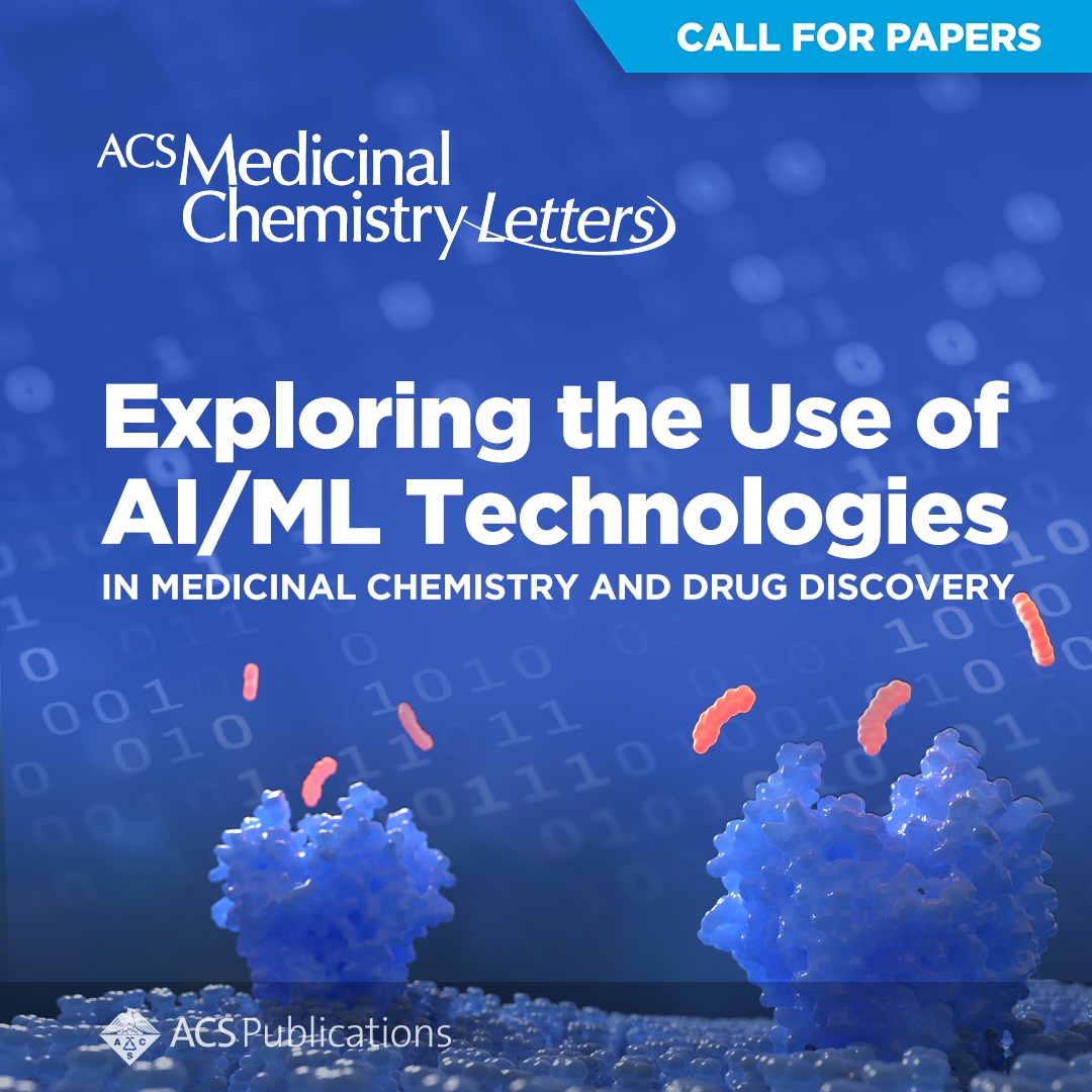 📢 CALL FOR PAPERS 📢 #ACSMedChemLett is collecting submissions for an upcoming Special Issue: Exploring the Use of AI/ML Technologies in Medicinal Chemistry and Drug Discovery Learn more ➡ go.acs.org/856