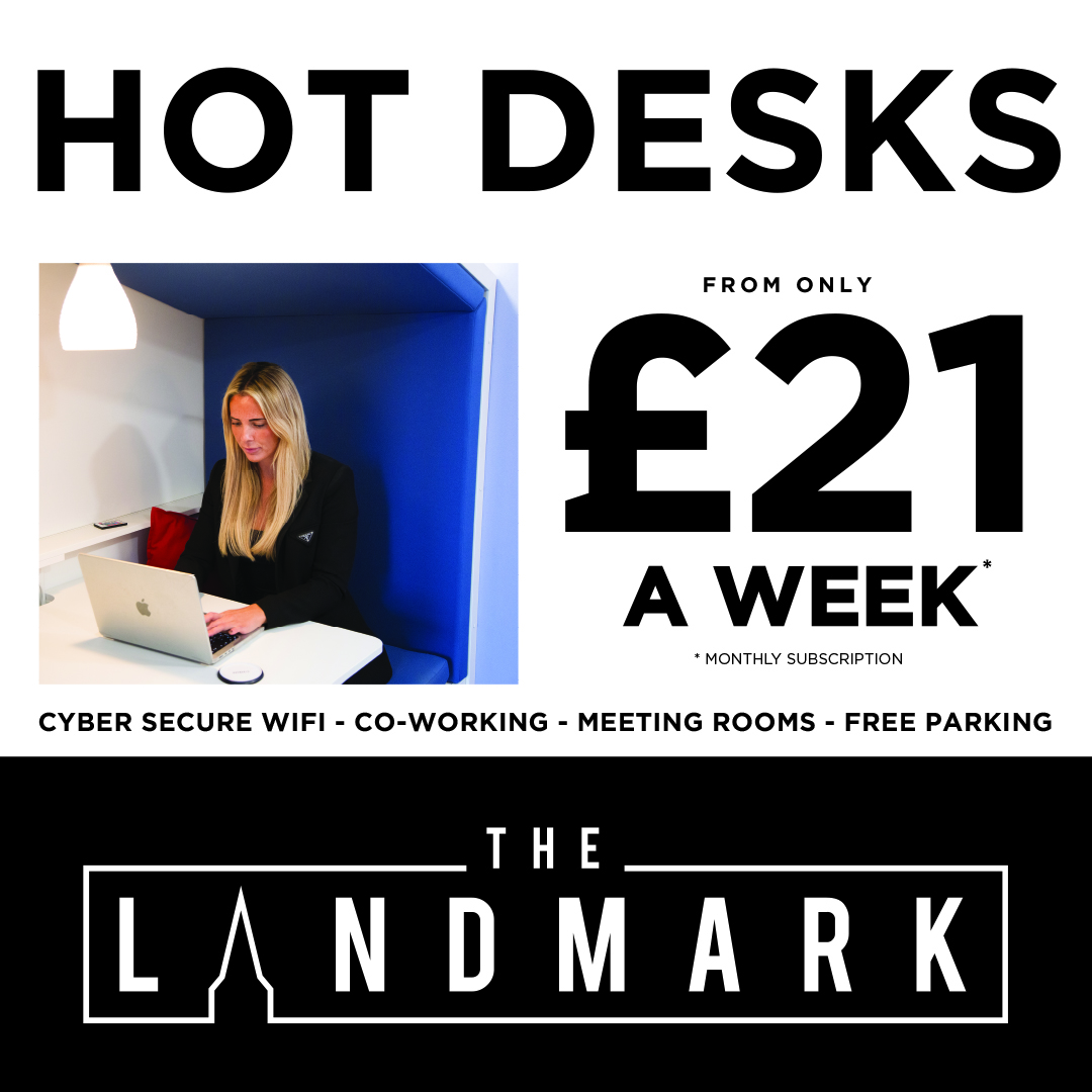 Enjoy the flexibility of our hot desks and join The Landmark Business Club from only £21 per week! 🙌 We have cyber secure Wi-Fi, co-working space, meeting rooms, free parking, access to unrivalled business support, plus much more! Sign up today! 💪 landmarkburnley.co.uk/business-club/