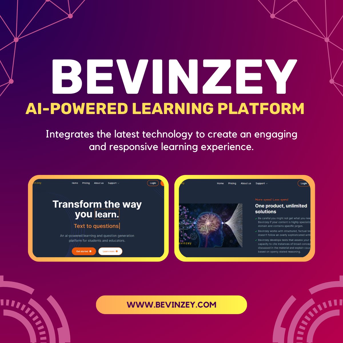 bevinzey's tweet photo. Unlock the potential of modern education with our platform! We utilize the latest technology to offer an engaging and responsive learning experience tailored to each student's needs. Join us in embracing innovation the way we learn.
#EdTech #LearningExperience #Innovation https://t.co/nVM6oI875B