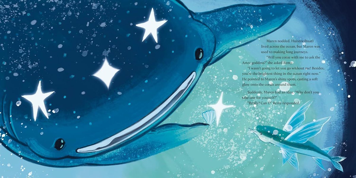 mcmsharksxx's tweet image. Lil sneak peek of my upcoming book, #SeaofConstellations. This new #picturebook celebrates community, friendship &amp;amp; supporting others in times of need. And of course, you get to learn about some awesome #ocean animals. Pre-order in English &amp;amp; Spanish: buff.ly/3Sx1uC8